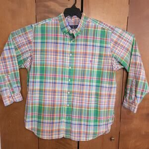 Ralph Lauren Men's Big & Tall Plaid Long Sleeve Button Down Shirt 2XL